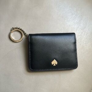 Kate spade bifold card keychain.